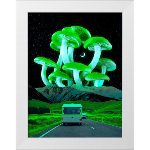 Trippyland White Modern Wood Framed Art Print by Orozco, Danner
