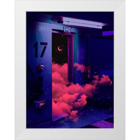 The Exit White Modern Wood Framed Art Print by Orozco, Danner