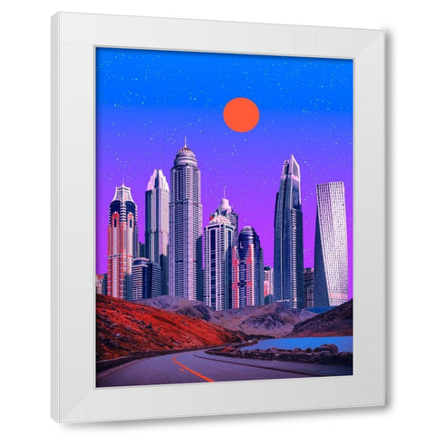 Nocturnal Paradise 2 White Modern Wood Framed Art Print by Orozco, Danner