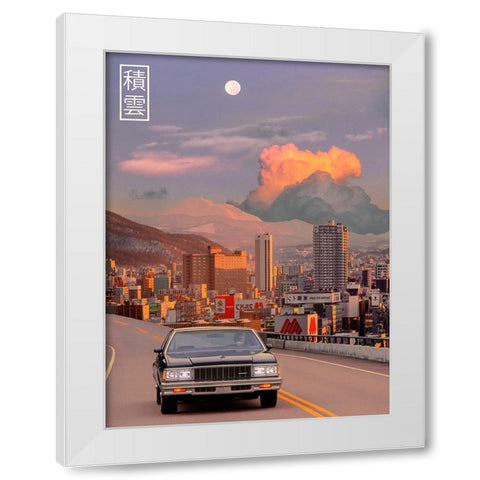 Cumulus in Japan 1 White Modern Wood Framed Art Print by Orozco, Danner