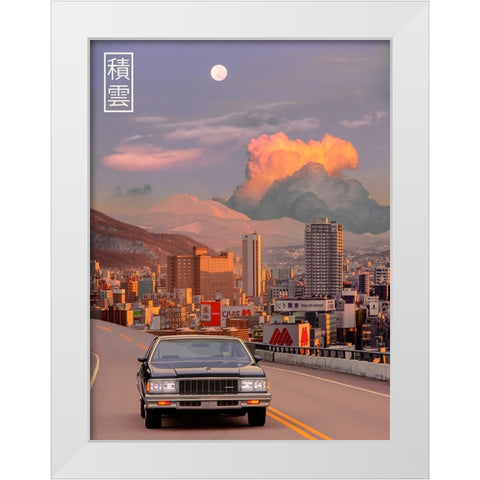 Cumulus in Japan 1 White Modern Wood Framed Art Print by Orozco, Danner