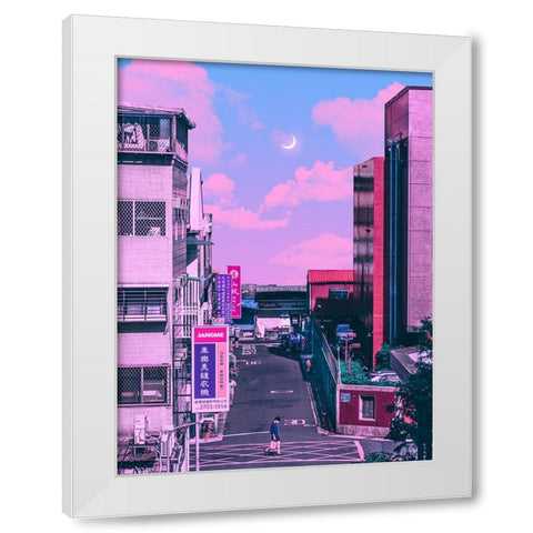 Anime Vs Reality 3 White Modern Wood Framed Art Print by Orozco, Danner