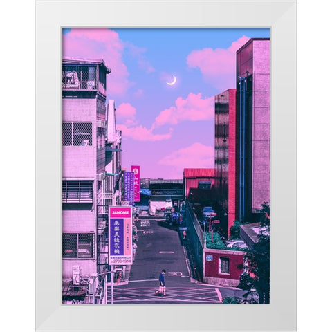 Anime Vs Reality 3 White Modern Wood Framed Art Print by Orozco, Danner