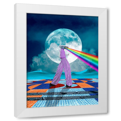 Surreal Navigator White Modern Wood Framed Art Print by Orozco, Danner