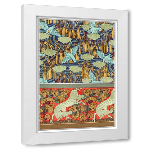 Decoration And Ornament - I White Modern Wood Framed Art Print by CAG