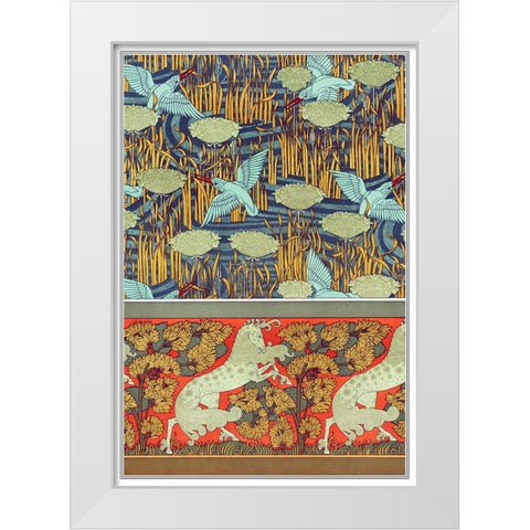 Decoration And Ornament - I White Modern Wood Framed Art Print by CAG