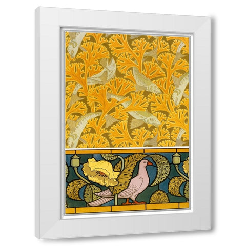 Decoration And Ornament - II White Modern Wood Framed Art Print by CAG