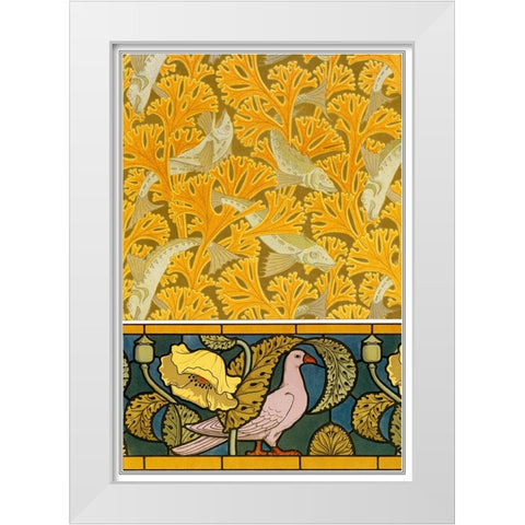 Decoration And Ornament - II White Modern Wood Framed Art Print by CAG