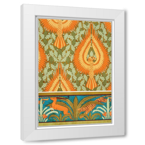 Decoration And Ornament - IV White Modern Wood Framed Art Print by CAG