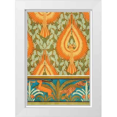 Decoration And Ornament - IV White Modern Wood Framed Art Print by CAG