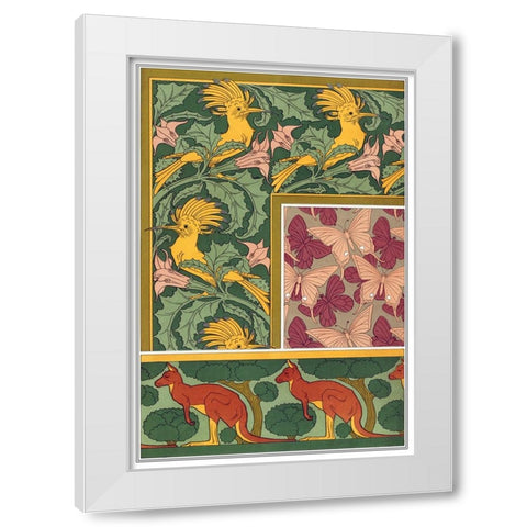 Decoration And Ornament - VI White Modern Wood Framed Art Print by CAG