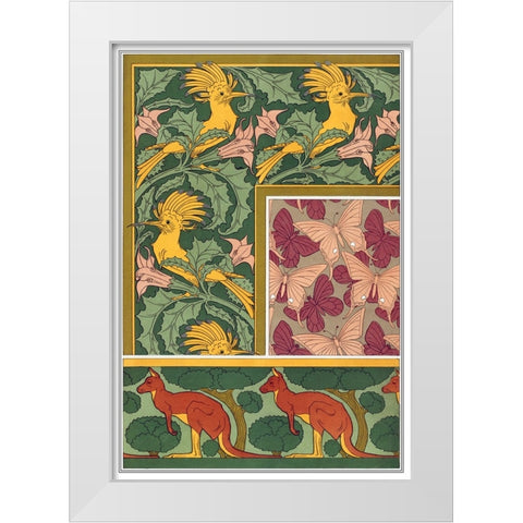 Decoration And Ornament - VI White Modern Wood Framed Art Print by CAG