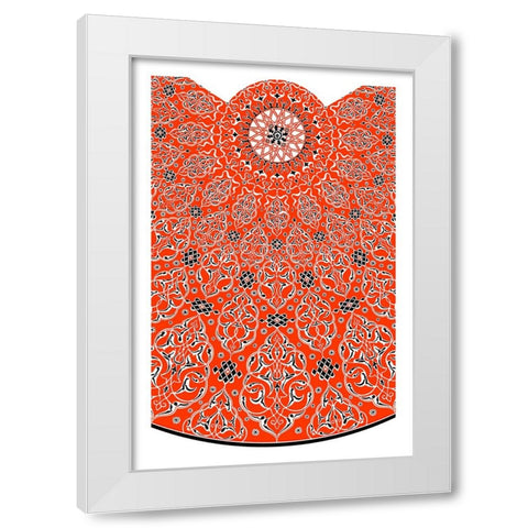 Decoration And Ornament - VIII White Modern Wood Framed Art Print by CAG