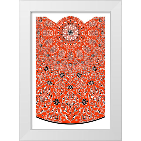 Decoration And Ornament - VIII White Modern Wood Framed Art Print by CAG