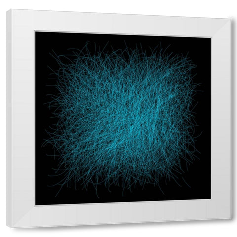 Strokes IV White Modern Wood Framed Art Print by Sina