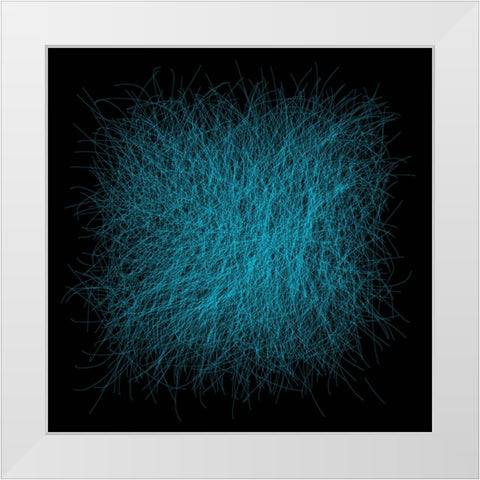 Strokes IV White Modern Wood Framed Art Print by Sina
