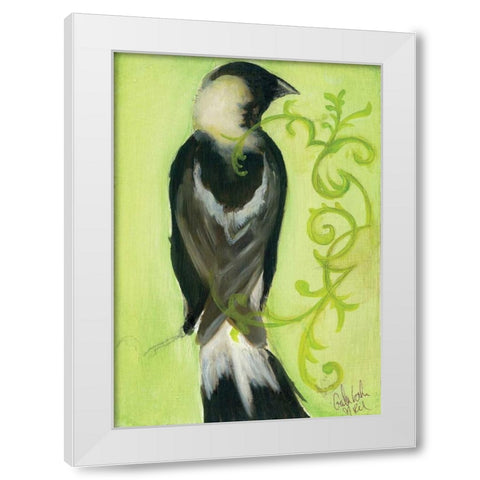 Bird Study III White Modern Wood Framed Art Print by Adkin, Arielle