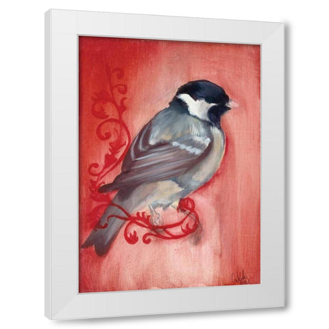 Bird Study XII White Modern Wood Framed Art Print by Adkin, Arielle