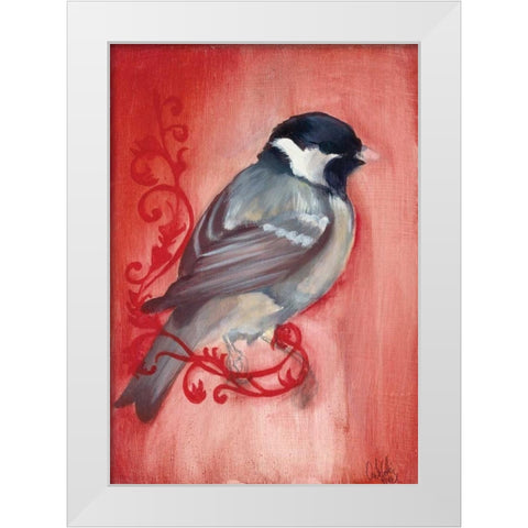 Bird Study XII White Modern Wood Framed Art Print by Adkin, Arielle