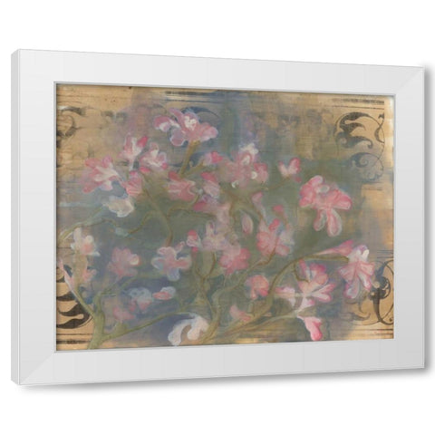 Cherry Blossoms I White Modern Wood Framed Art Print by Adkin, Arielle