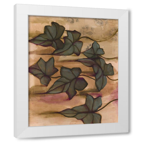 Leaves I White Modern Wood Framed Art Print by Adkin, Arielle