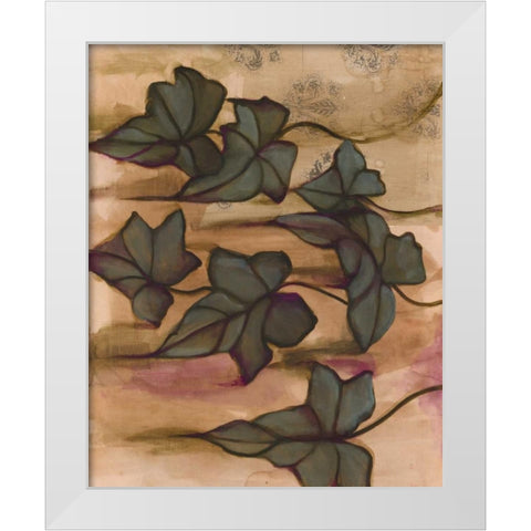 Leaves I White Modern Wood Framed Art Print by Adkin, Arielle