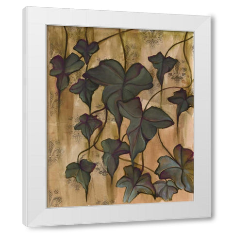Leaves II White Modern Wood Framed Art Print by Adkin, Arielle