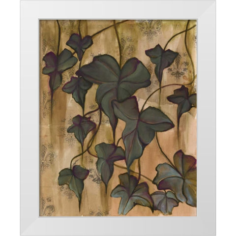 Leaves II White Modern Wood Framed Art Print by Adkin, Arielle