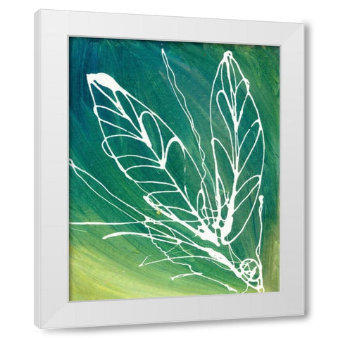 Leaf Void I White Modern Wood Framed Art Print by Adkin, Arielle