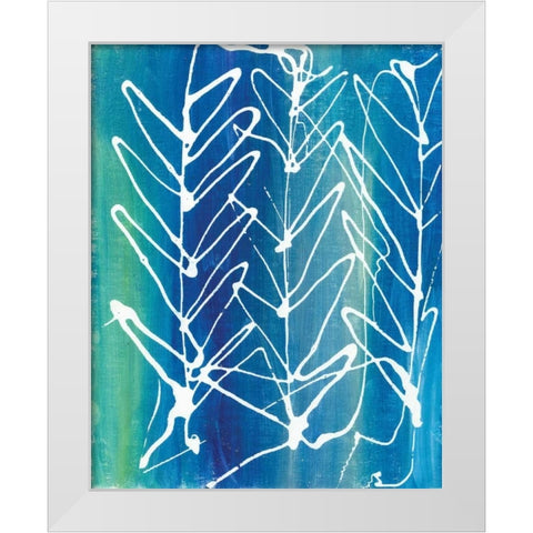 Leaf Void II White Modern Wood Framed Art Print by Adkin, Arielle