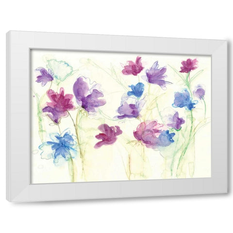 Spring Garden VII White Modern Wood Framed Art Print by Adkin, Arielle