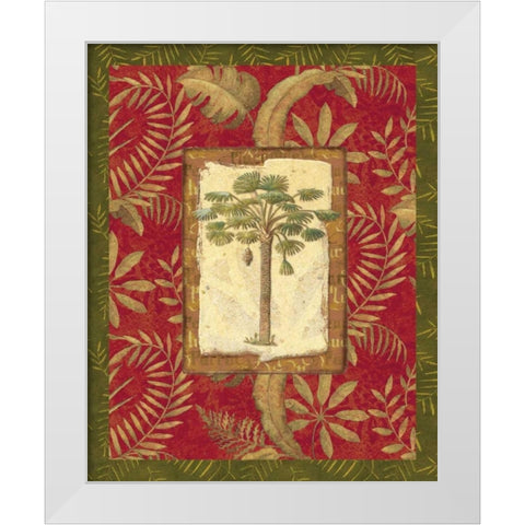 Exotica Palm I White Modern Wood Framed Art Print by Audrey, Charlene
