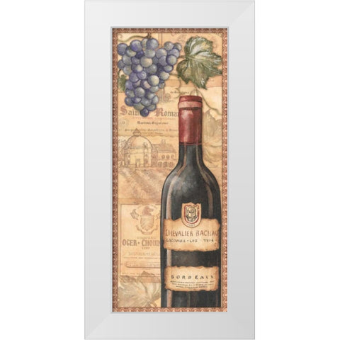 Vineyards - Red White Modern Wood Framed Art Print by Audrey, Charlene