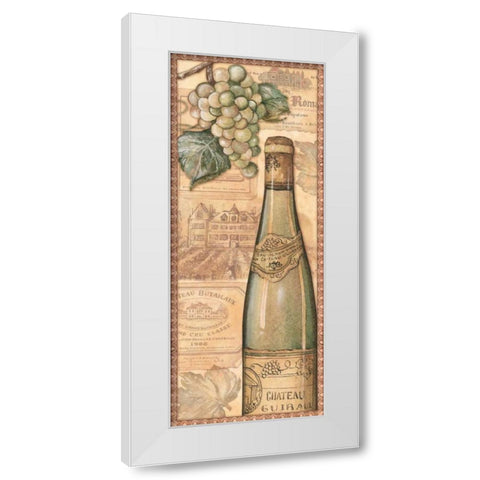 Vineyards - White White Modern Wood Framed Art Print by Audrey, Charlene