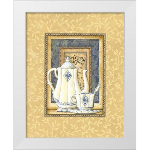 Earl Grey White Modern Wood Framed Art Print by Audrey, Charlene