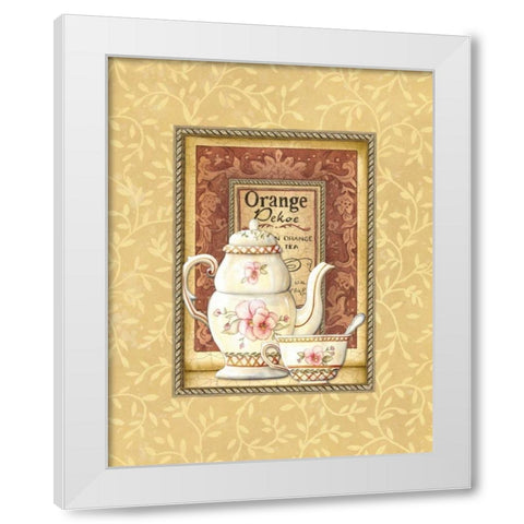 Pekoe White Modern Wood Framed Art Print by Audrey, Charlene