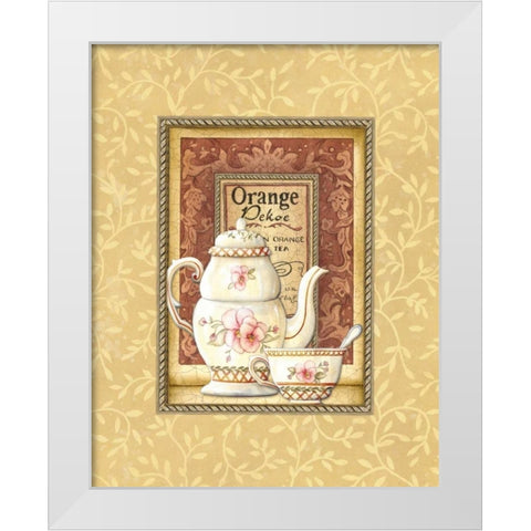 Pekoe White Modern Wood Framed Art Print by Audrey, Charlene