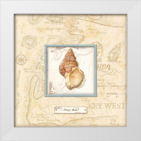 Sea Treasure I White Modern Wood Framed Art Print by Audrey, Charlene