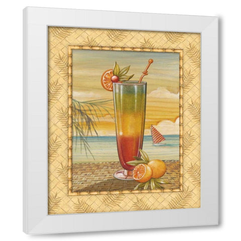 Island Nectar II White Modern Wood Framed Art Print by Audrey, Charlene