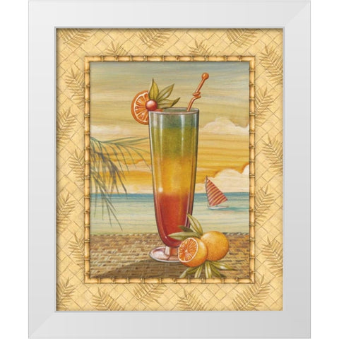 Island Nectar II White Modern Wood Framed Art Print by Audrey, Charlene