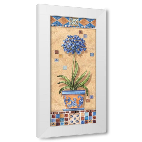 Flower in Greece III White Modern Wood Framed Art Print by Audrey, Charlene