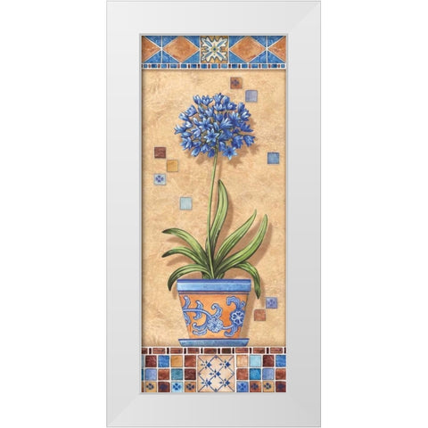Flower in Greece III White Modern Wood Framed Art Print by Audrey, Charlene