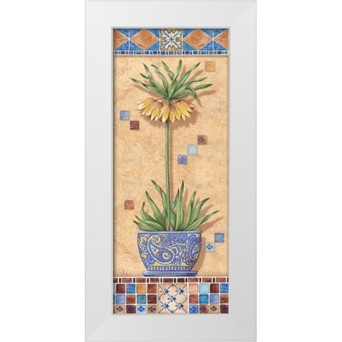 Flower in Greece IV White Modern Wood Framed Art Print by Audrey, Charlene