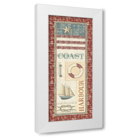 Coastal I White Modern Wood Framed Art Print by Audrey, Charlene