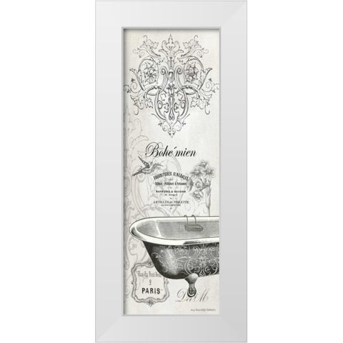 French Bath I White Modern Wood Framed Art Print by Babbitt, Gwendolyn