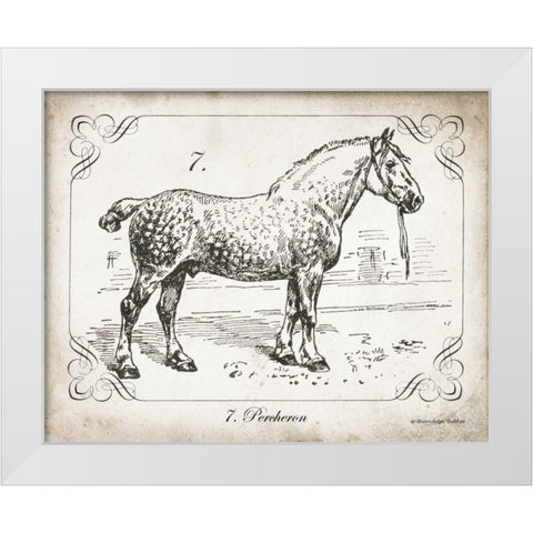 Farm Horse I White Modern Wood Framed Art Print by Babbitt, Gwendolyn