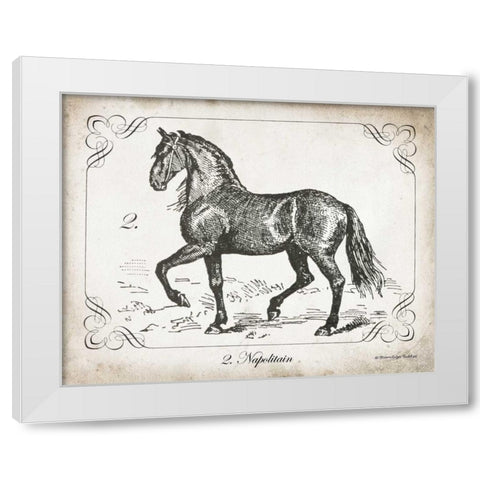 Farm Horse II White Modern Wood Framed Art Print by Babbitt, Gwendolyn