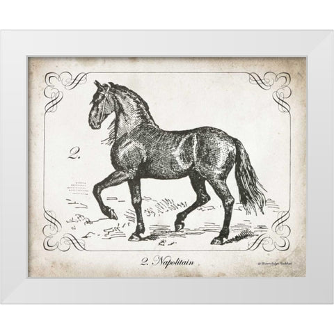 Farm Horse II White Modern Wood Framed Art Print by Babbitt, Gwendolyn
