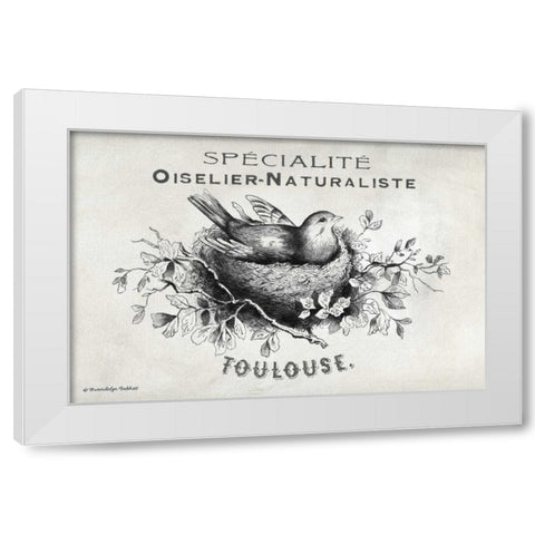 French Bird Nest I White Modern Wood Framed Art Print by Babbitt, Gwendolyn