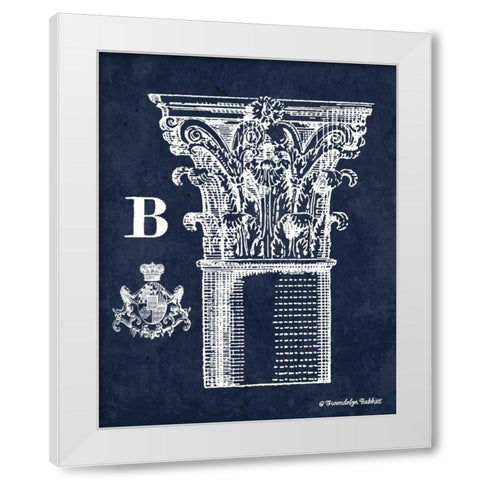 White Column B White Modern Wood Framed Art Print by Babbitt, Gwendolyn